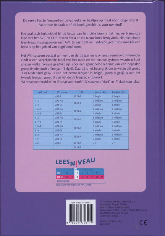 Achterkant van Ik lees graag