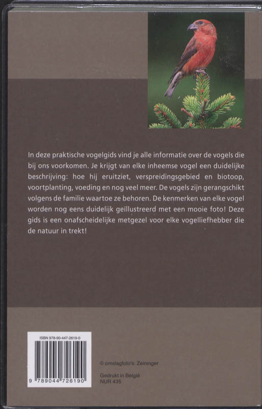 Achterkant van Deltas Vogelgids