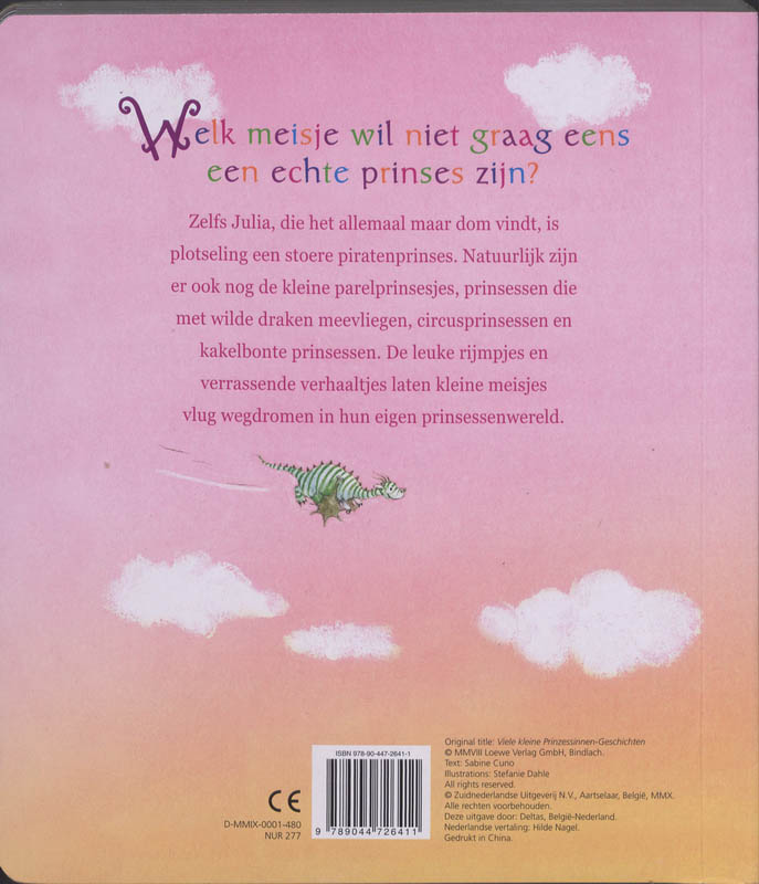 Achterkant van Mijn eerste prinsessenverhaaltjes