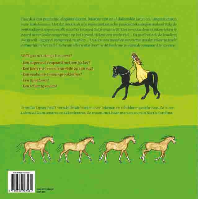 Achterkant van Ik leer paarden tekenen
