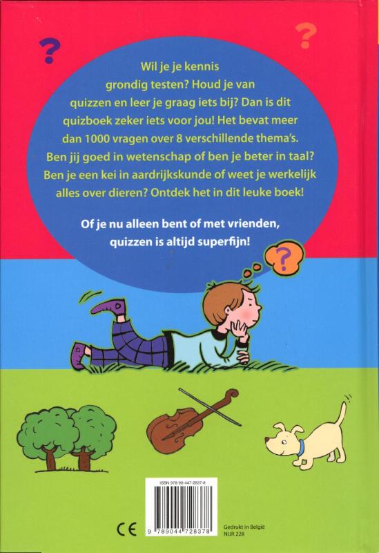 Achterkant van Het grote quizboek voor kinderen