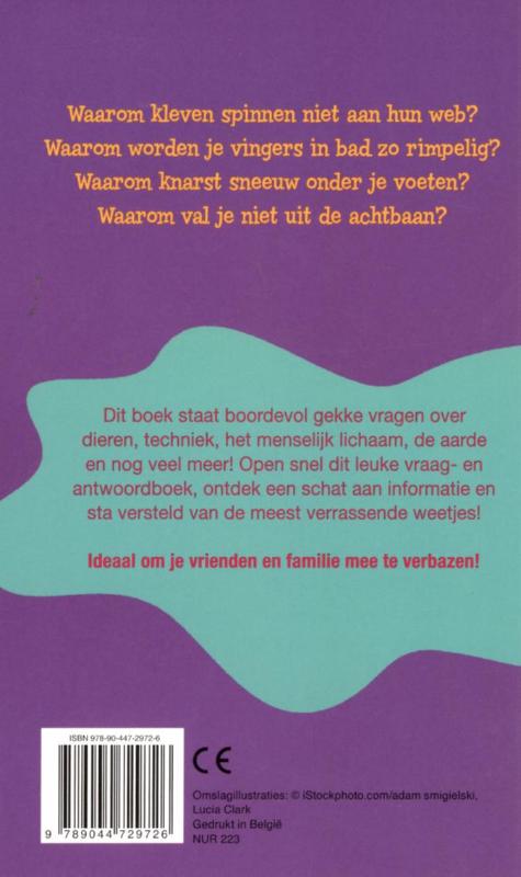 Achterkant van Waarom heeft een giraf een lange nek?