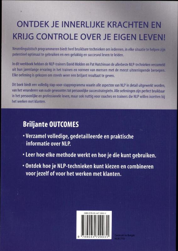 Achterkant van Het complete NLP werkboek