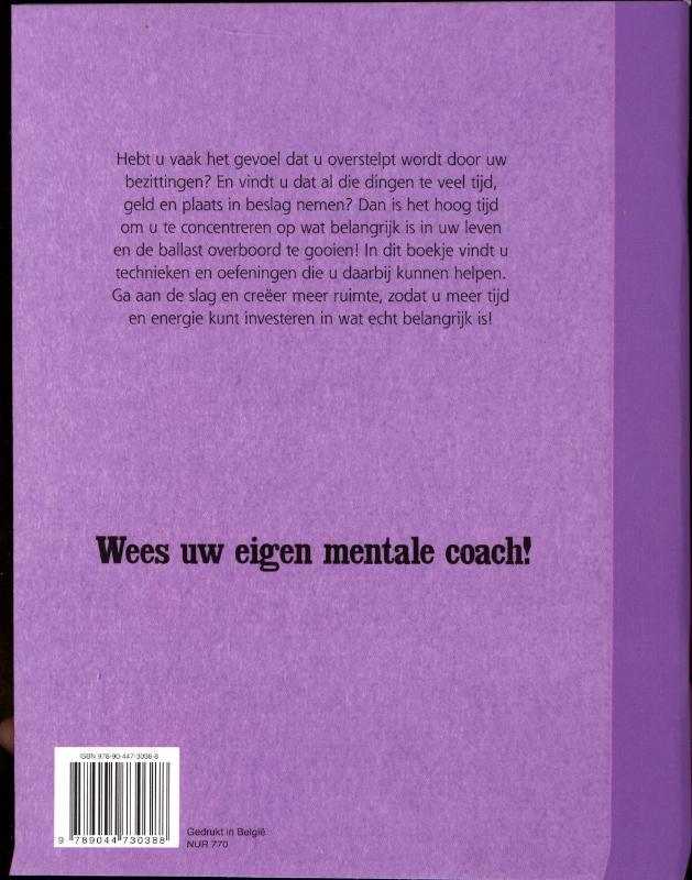 Achterkant van Werkschrift