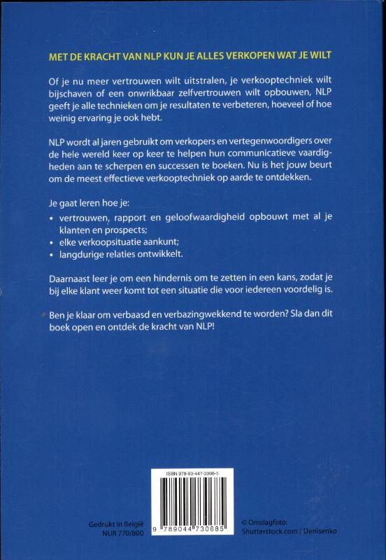 Achterkant van Beter verkopen met NLP