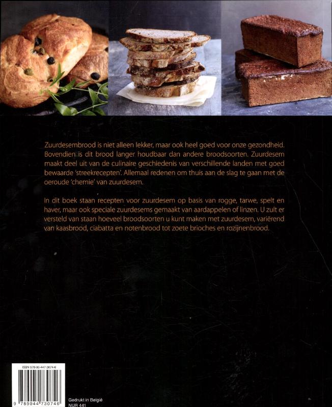 Achterkant van Brood bakken met zuurdesem