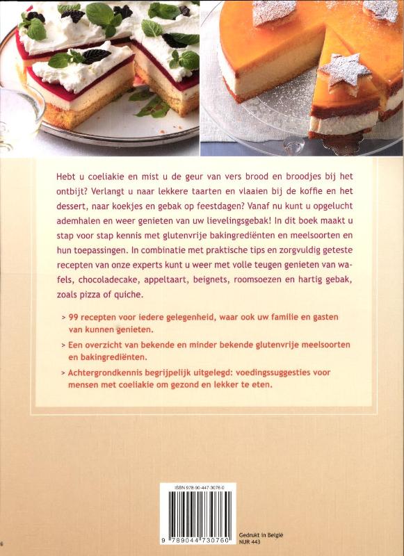 Achterkant van Glutenvrij bakken