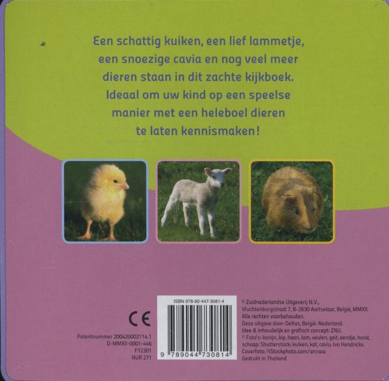 Achterkant van Babys vrolijke dierenkijkboek 1-3 jaar