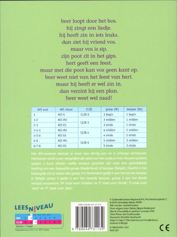 Achterkant van Feest voor beer!