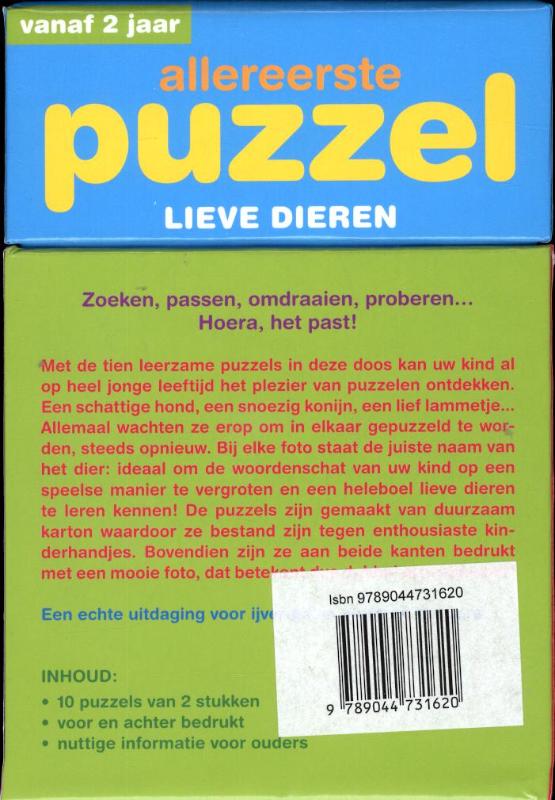 Achterkant van lieve dieren