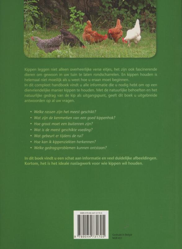 Achterkant van Compleet handboek kippen houden