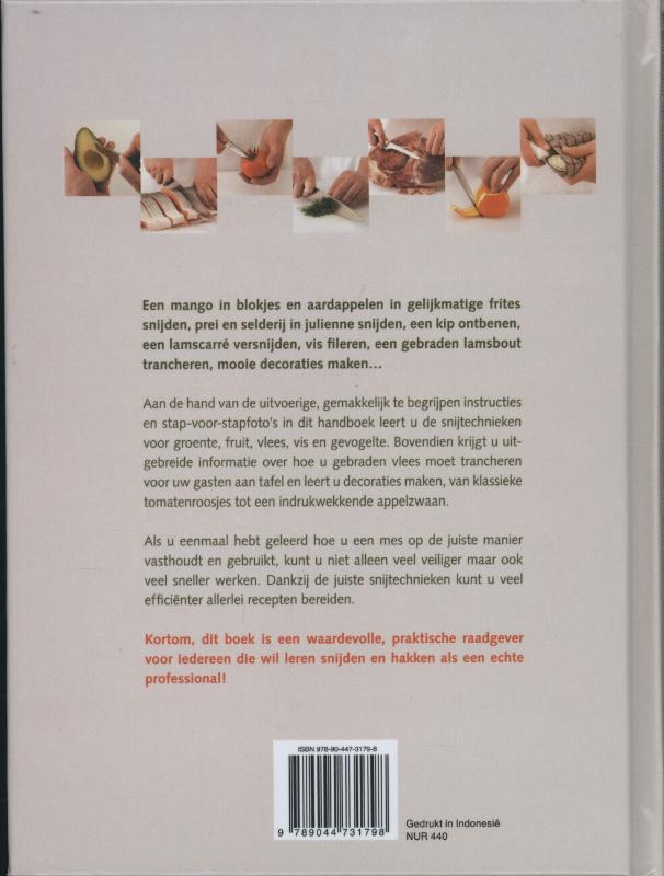 Achterkant van Groot handboek snijtechnieken