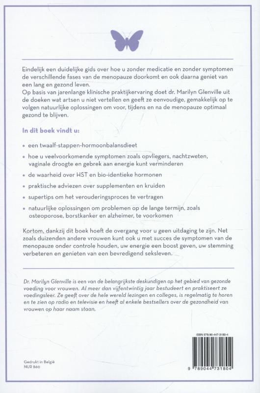 Achterkant van Op een natuurlijke manier door de menopauze