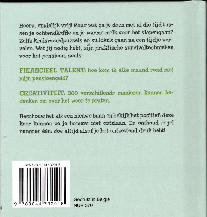 Achterkant van Hoe overleef je het pensioen