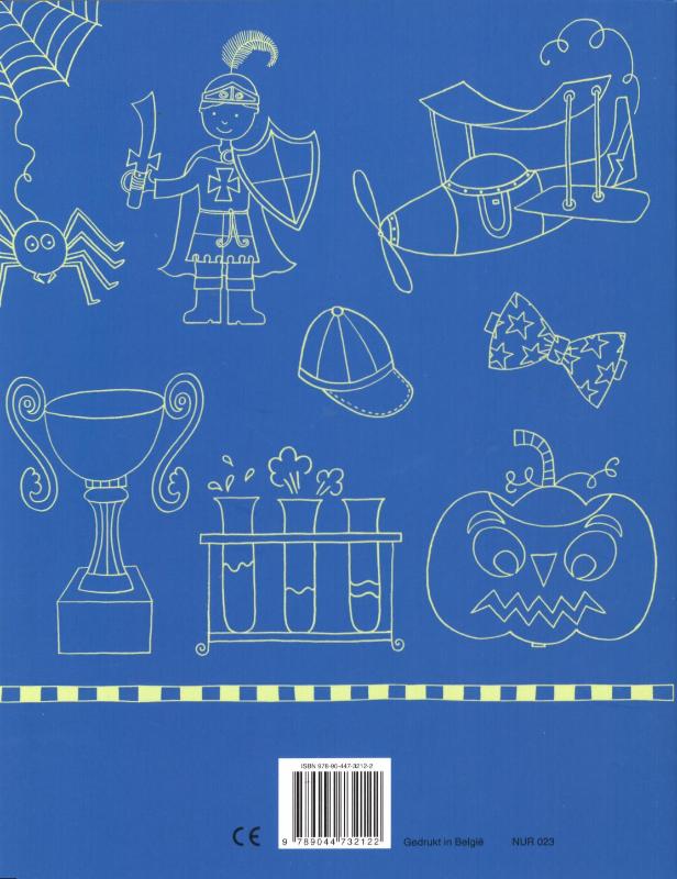 Achterkant van Het stoere jongens kleurboek