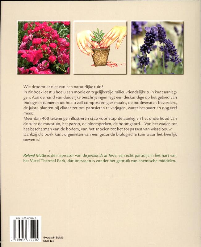 Achterkant van ABC van het biologisch tuinieren