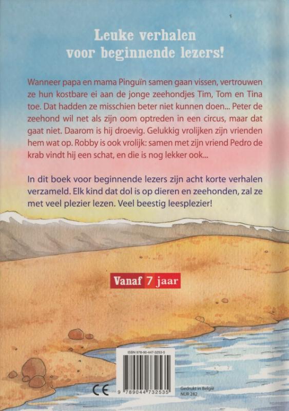 Achterkant van Schattige zeehondenverhalen