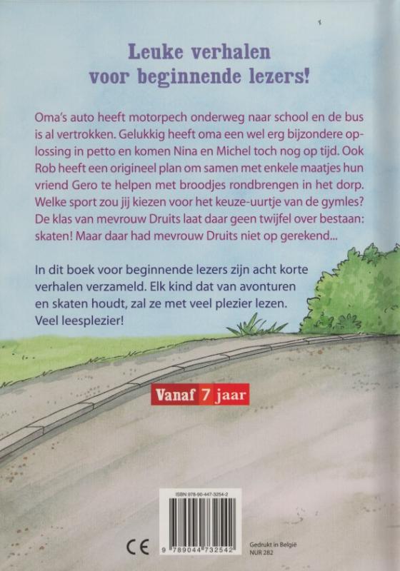 Achterkant van Coole skaterverhalen