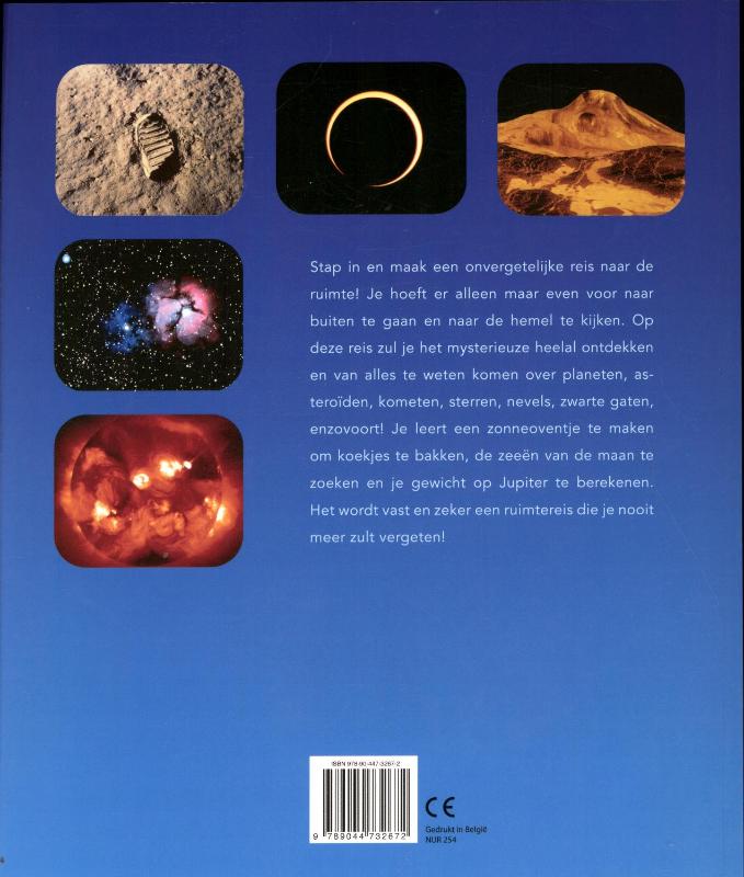 Achterkant van Het grote boek over sterren en planeten