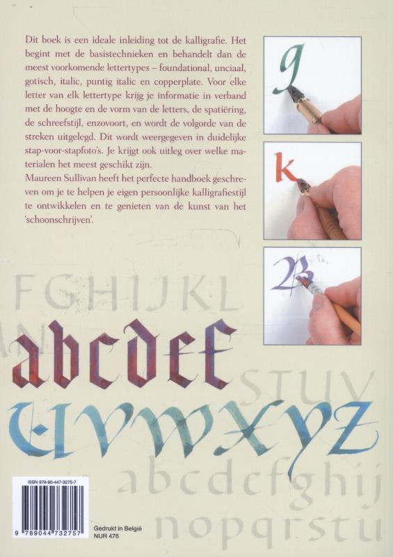 Achterkant van Basiscursus kalligrafie