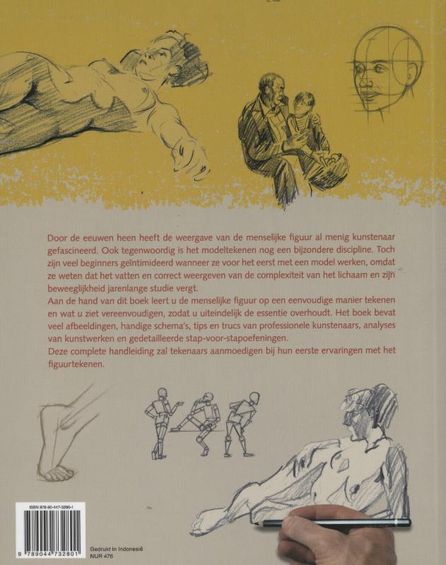 Achterkant van compleet handboek modeltekenen