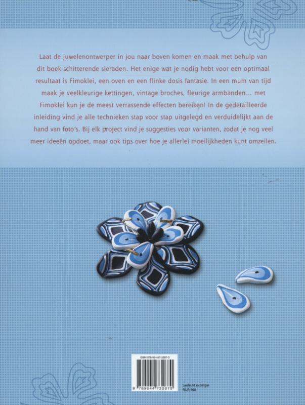 Achterkant van Sieraden maken met fimoklei