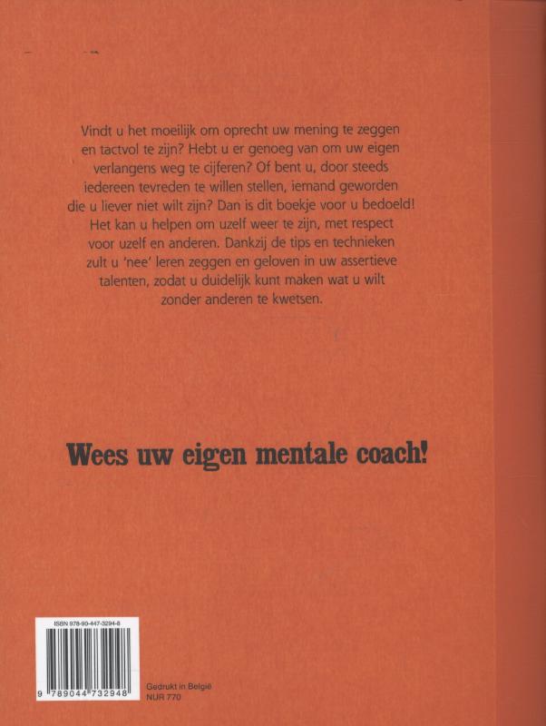 Achterkant van Assertief leren zijn