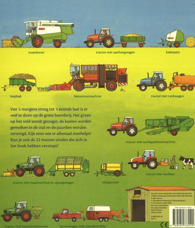 Achterkant van Ik ontdek de boerderij