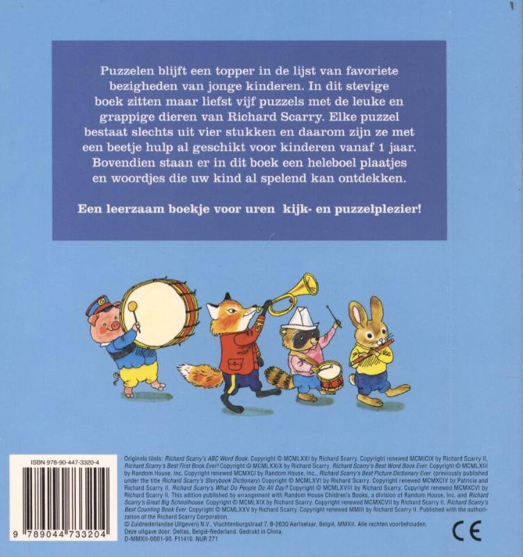 Achterkant van Puzzelboek