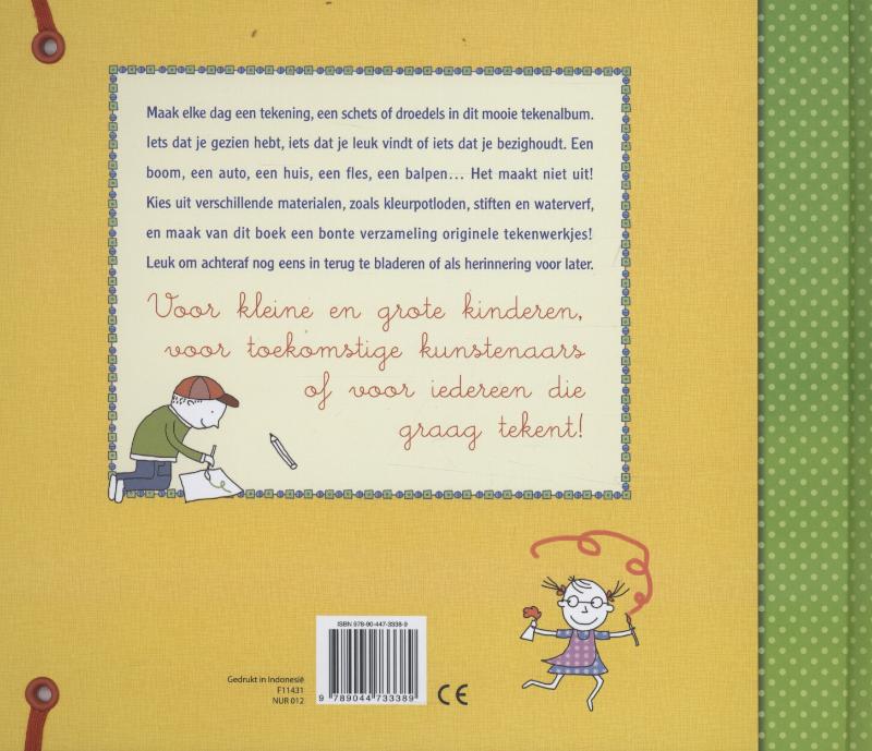 Achterkant van Mijn groot tekenboek