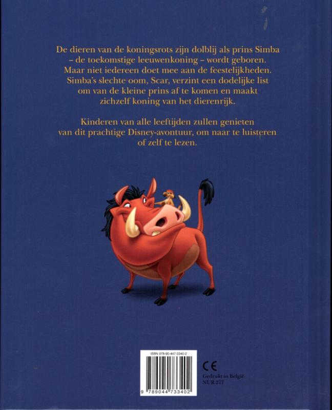 Achterkant van The Lion King