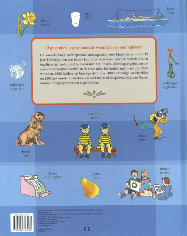 Achterkant van Mijn groot woordenboek Engels