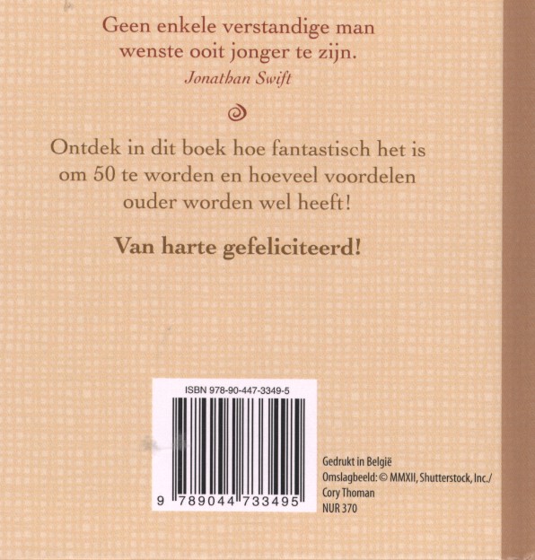Achterkant van Proficiat Abraham! 50 worden is een feest
