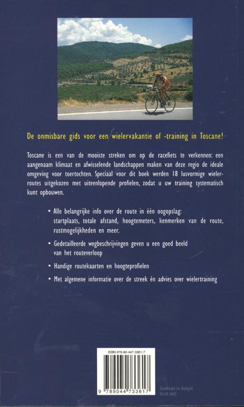 Achterkant van Wielrennen in Toscane