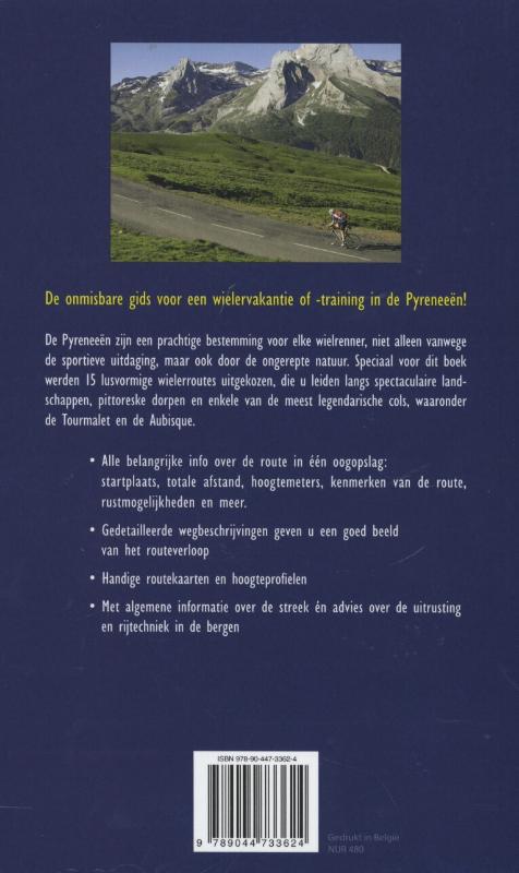 Achterkant van Wielrennen in de Pyreneeën