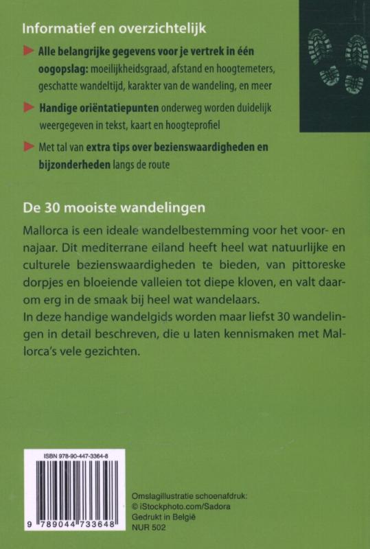 Achterkant van Wandelgids Mallorca