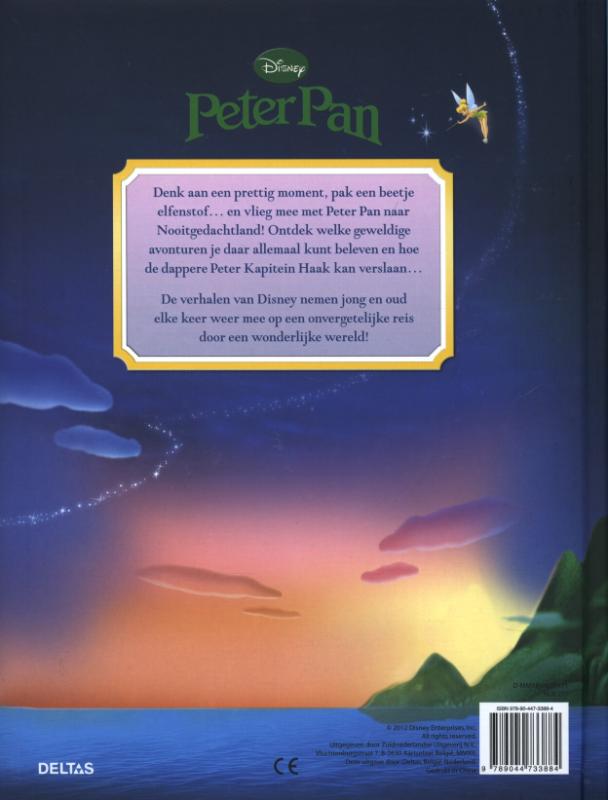 Achterkant van Peter Pan