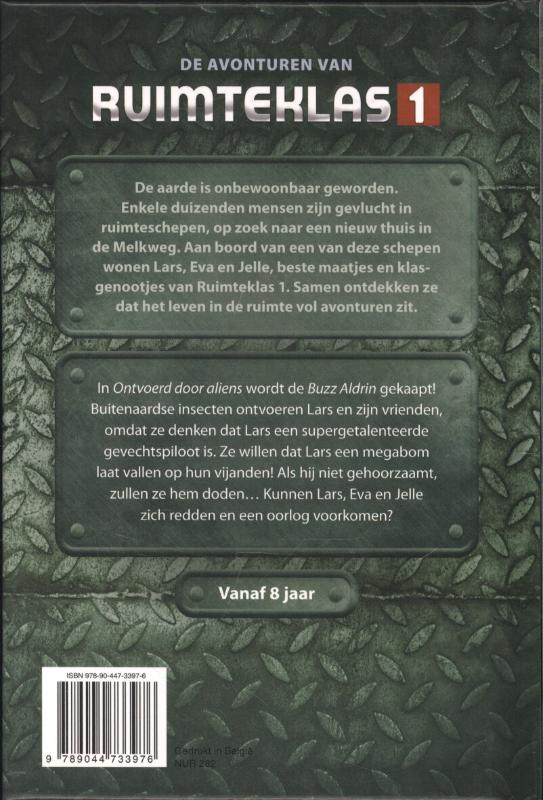 Achterkant van Ontvoerd door Aliens