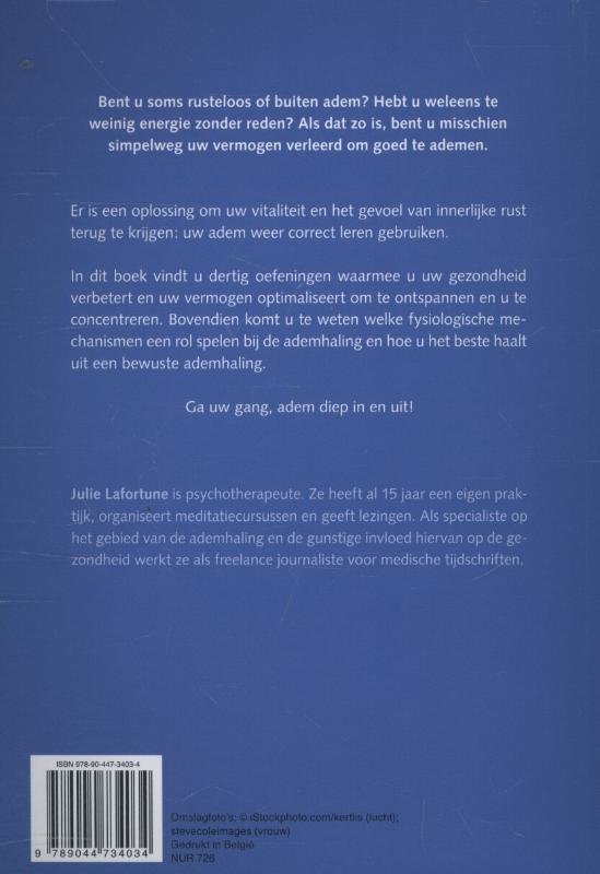 Achterkant van Beter leren ademen
