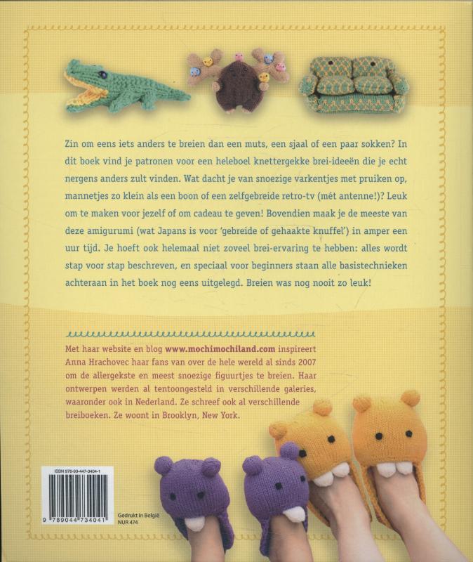 Achterkant van Vrolijke knuffels breien