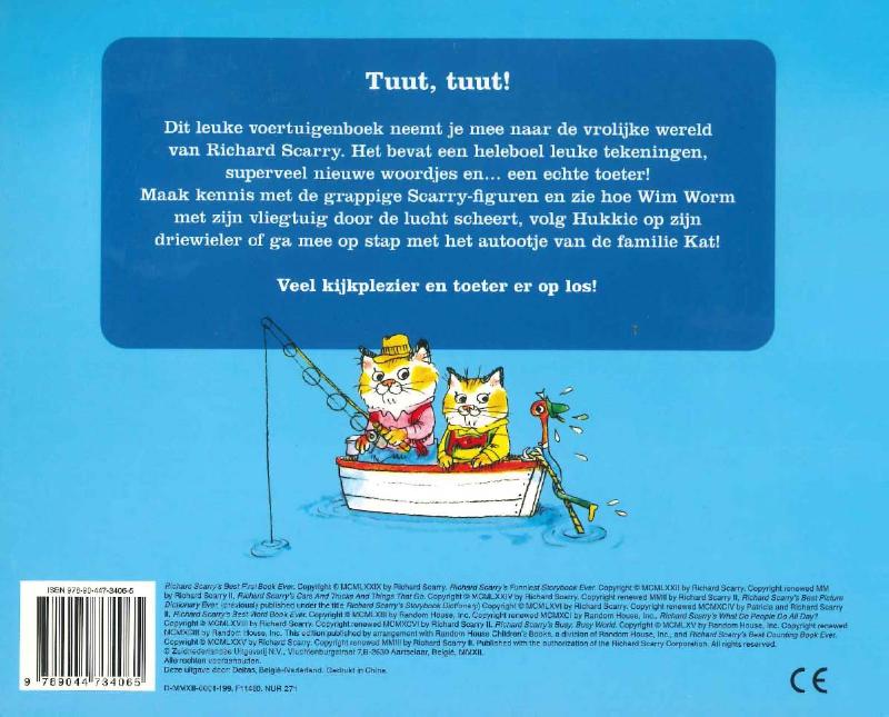 Achterkant van Mijn leuk tuut tuut voertuigenboek