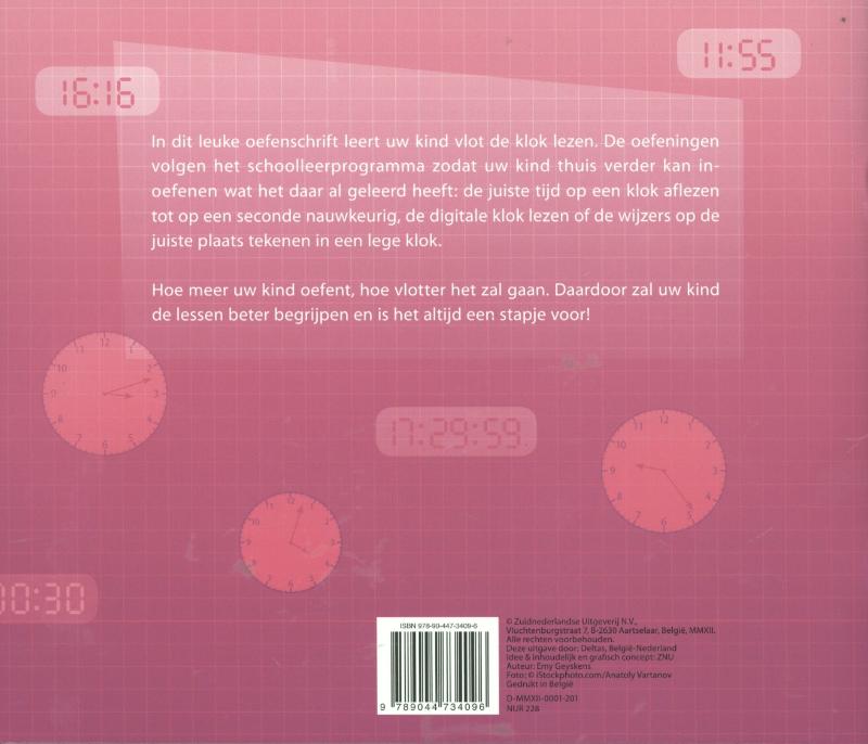 Achterkant van De klok 9-11 jaar