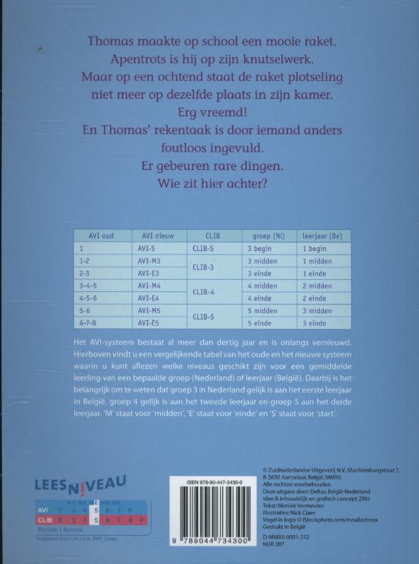 Achterkant van Zoepie uit de ruimte