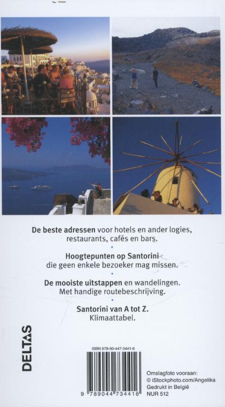 Achterkant van Santorini