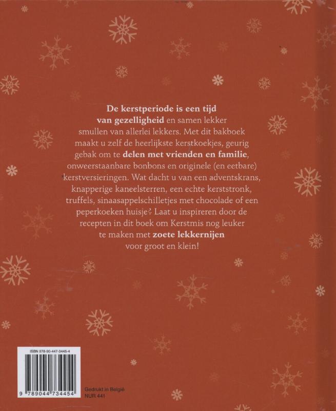 Achterkant van Bakken voor kerst