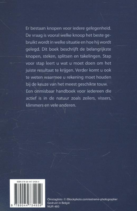 Achterkant van Deltas knopengids