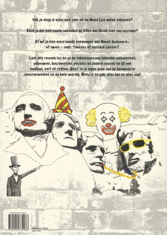 Achterkant van Het leuke graffiti tekenboek
