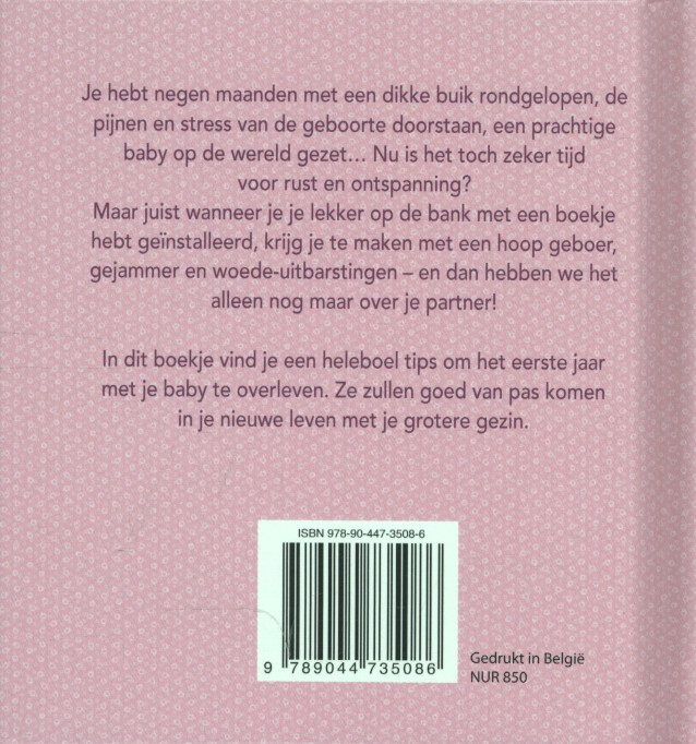 Achterkant van Hoera! Je bent mama!