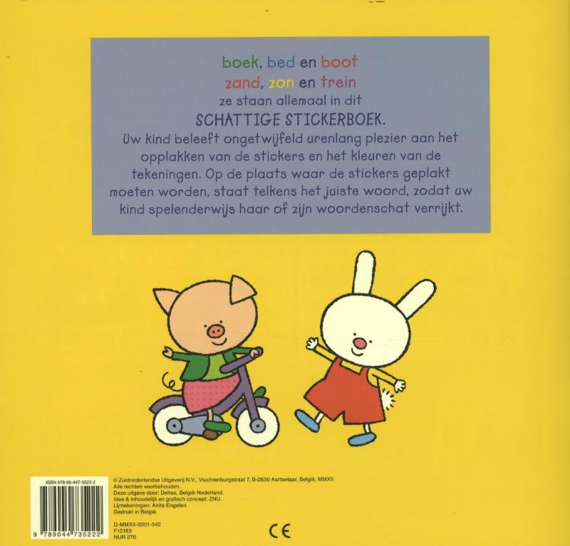 Achterkant van Stickerboek