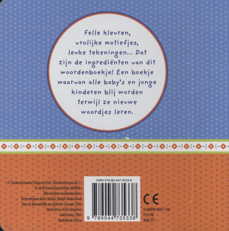 Achterkant van Mijn eerste woordenboekje
